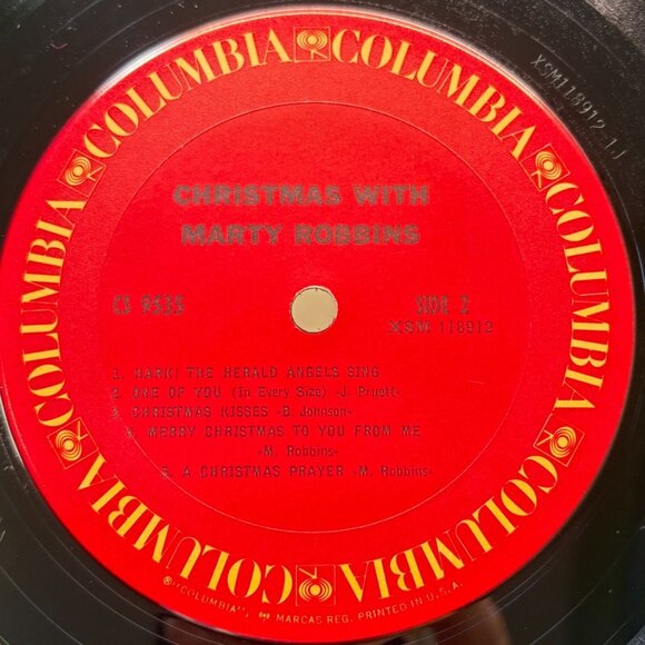 Christmas With Marty Robbins Country Vinyl LP Columbia CS 9535 In Shrink - Picture 3 of 6
